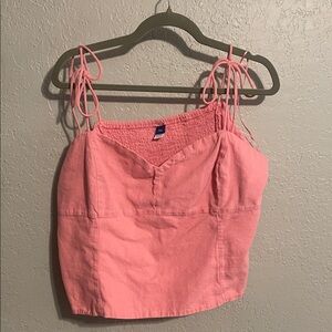Old Navy Pink Camisole with Tie Straps